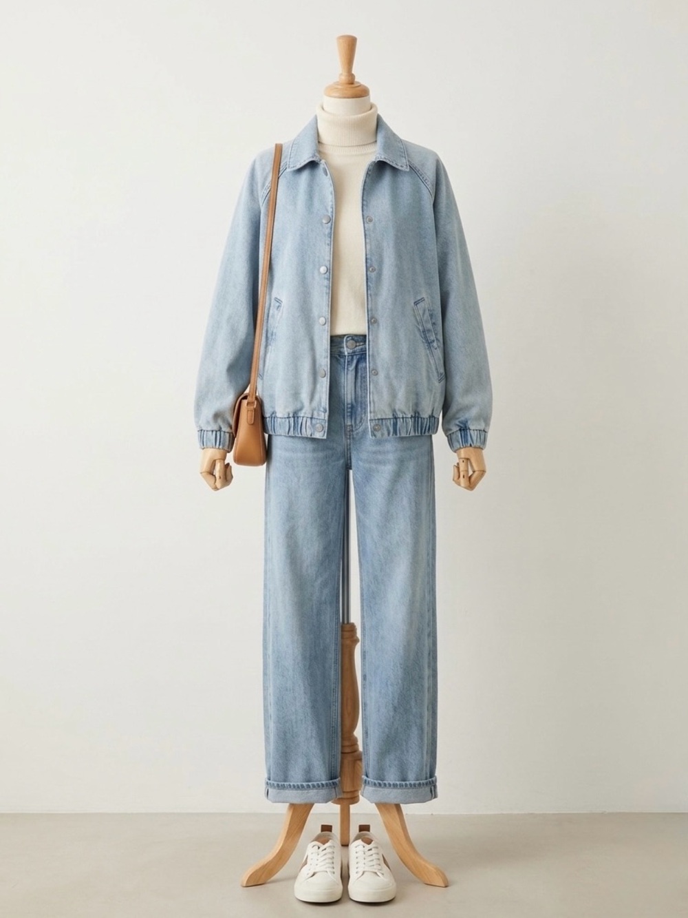 Light Blue Women's Denim jacket - Bomber